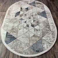 Турецкий ковер Deko 23092 Синий овал